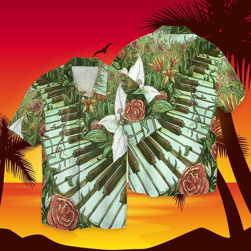 Piano Hawaiian Shirt Pre11614