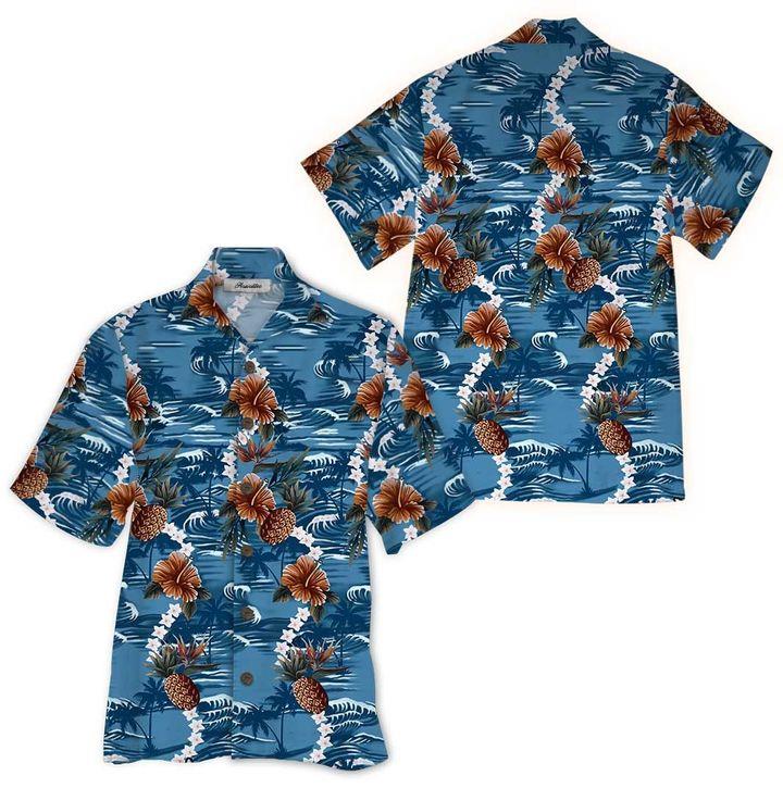 Pineapple Hawaiian Shirt Pre10345