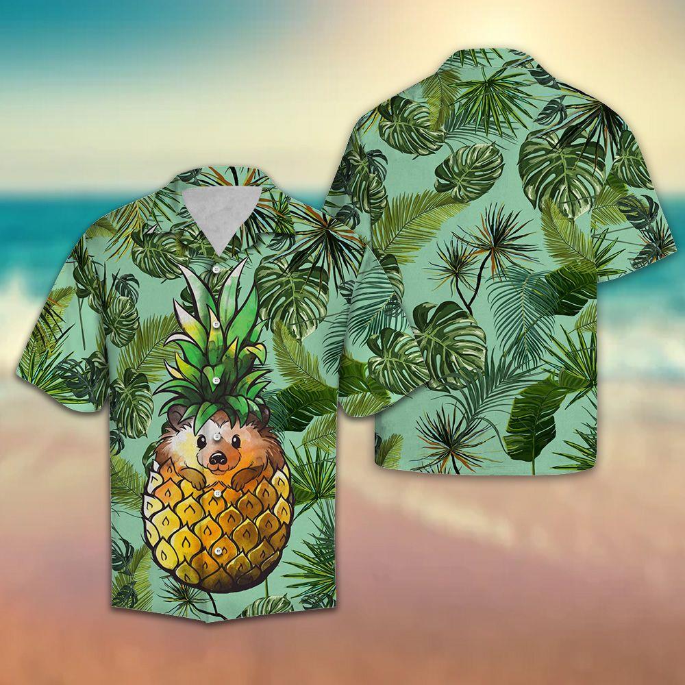 Pineapple Hedgehog Hawaiian Shirt Pre12520 Pineapple Hedgehog Hawaiian Shirt Pre12520