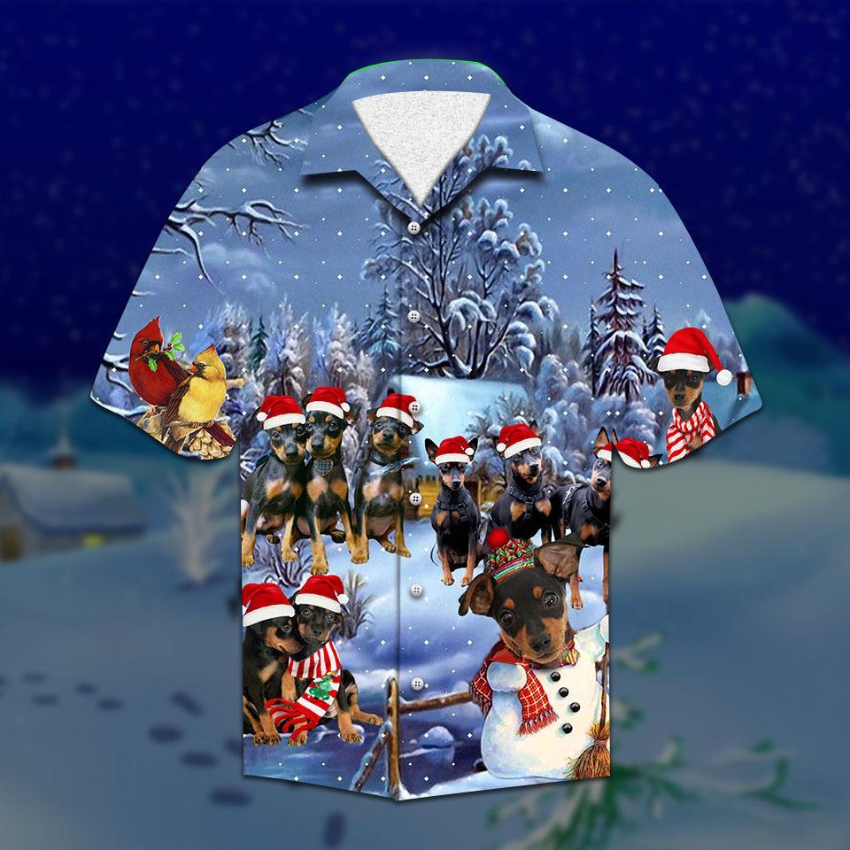 Pinscher Christmas Hawaiian Shirt Pre12550