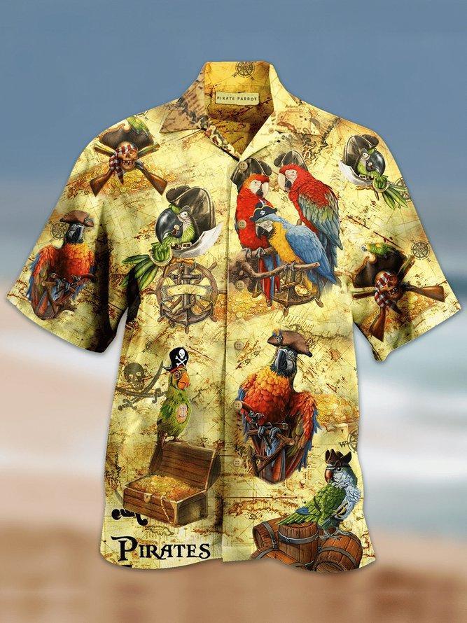 Pirate Parrot Hawaiian Shirt Pre12560