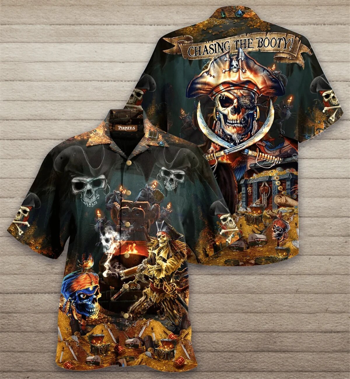 Pirates Chasing The Booty Hawaiian Shirt Pre10056 Pirates Chasing The Booty Hawaiian Shirt Pre10056