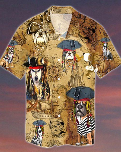 Pirates Dog Hawaiian Shirt Pre10664 Pirates Dog Hawaiian Shirt Pre10664