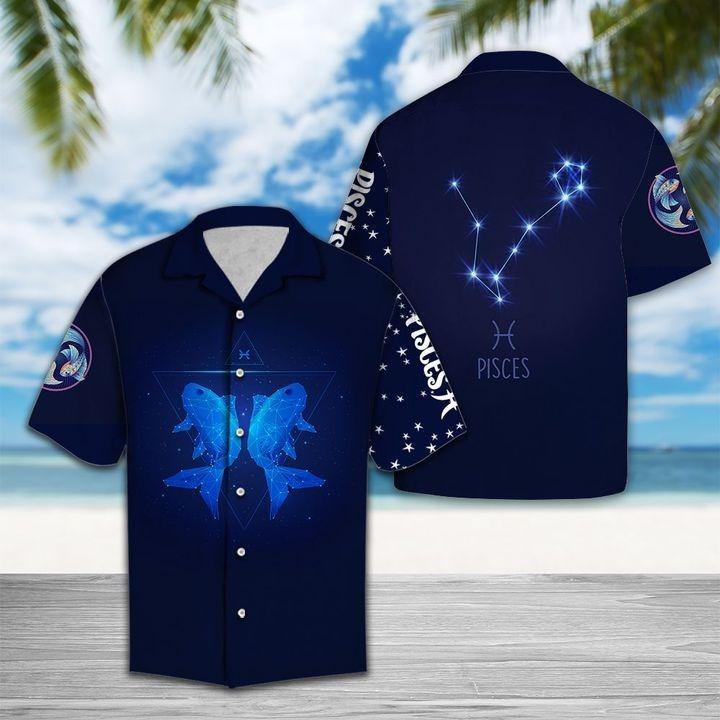 Pisces Horoscope Hawaiian Shirt Pre12516