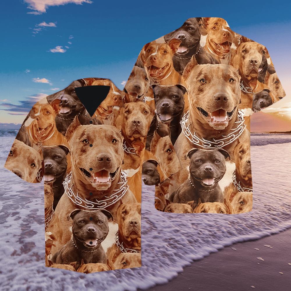 Pitbull Hawaiian Shirt Pre12446