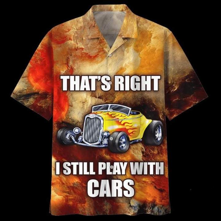 Play With Cars Hot Rod Hawaiian Shirt Pre11479