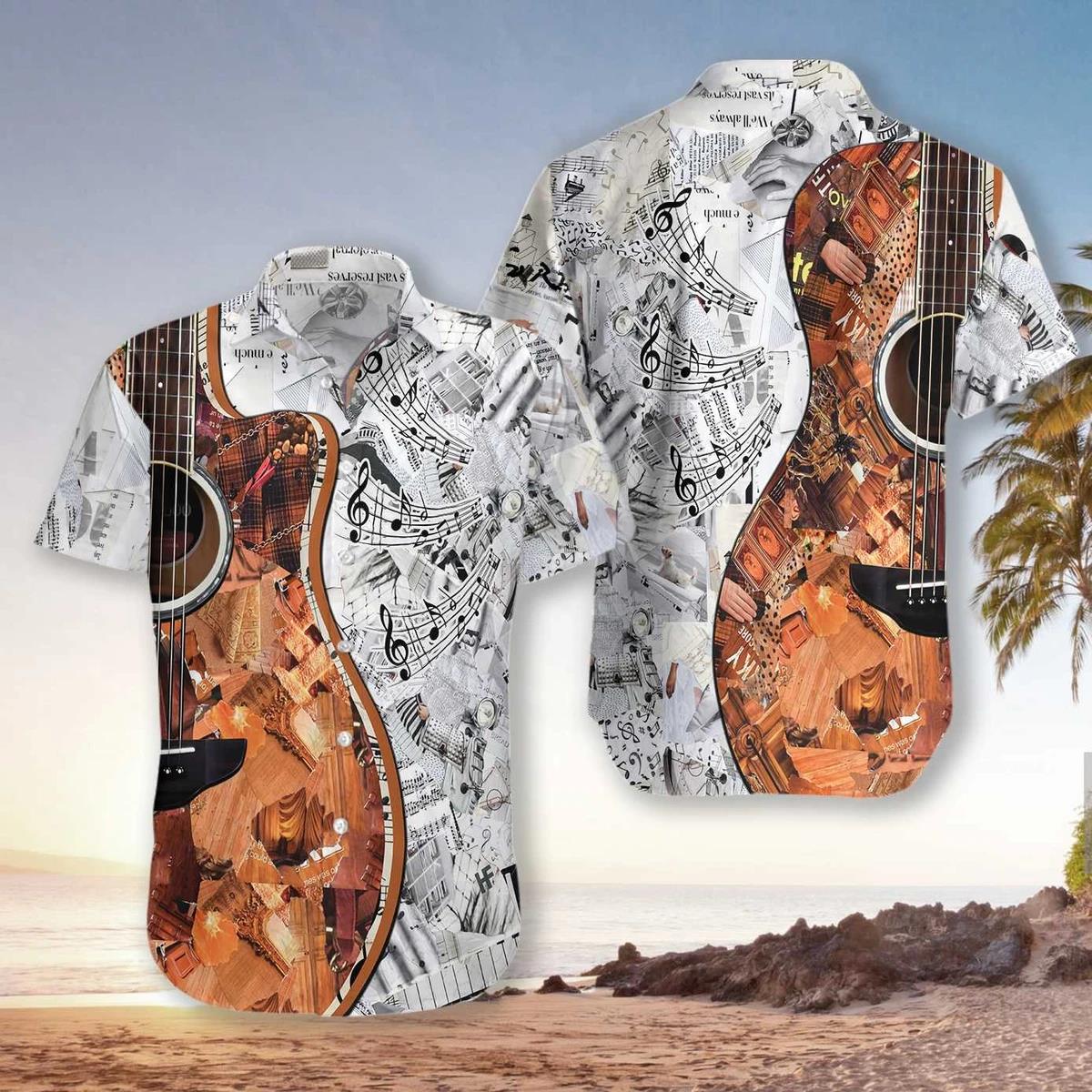 Play With Music Guitar Unisex Hawaiian Shirt Pre12479