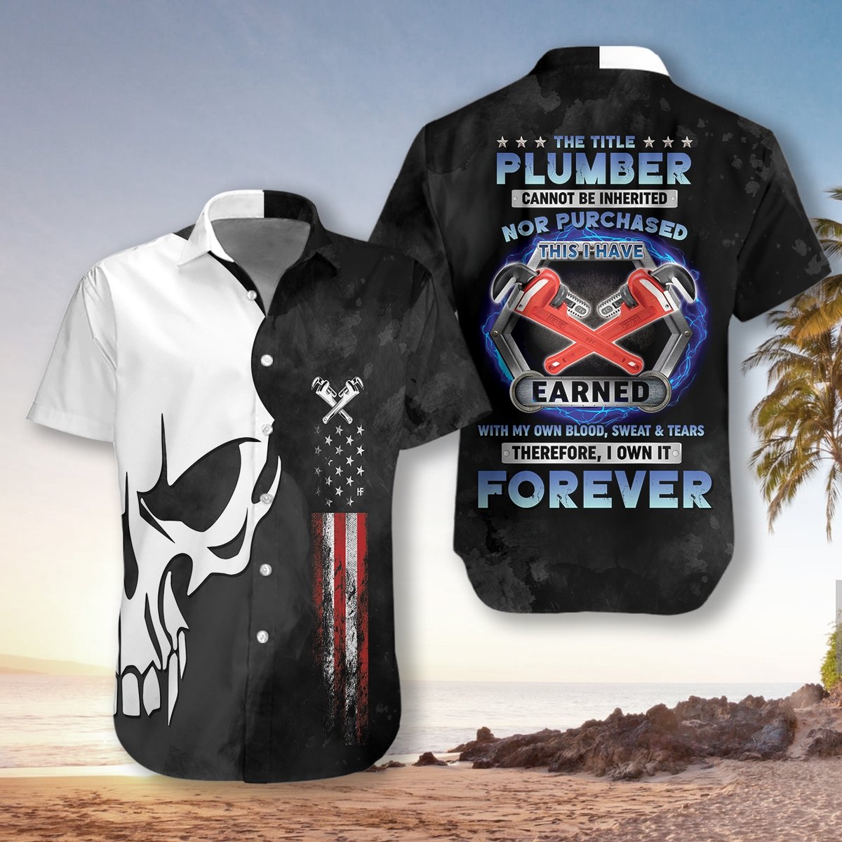 Plumber Proud Skull Hawaiian Shirt Pre12452 Plumber Proud Skull Hawaiian Shirt Pre12452