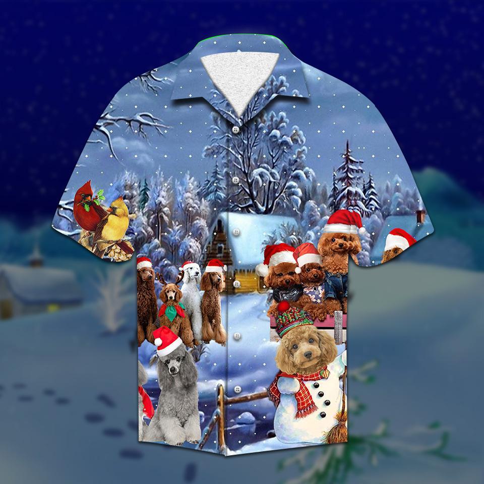 Poodle Christmas Hawaiian Shirt Pre12458 Poodle Christmas Hawaiian Shirt Pre12458
