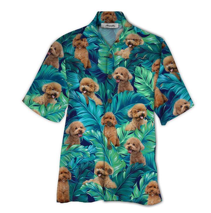 Poodle Hawaiian Shirt Pre10397