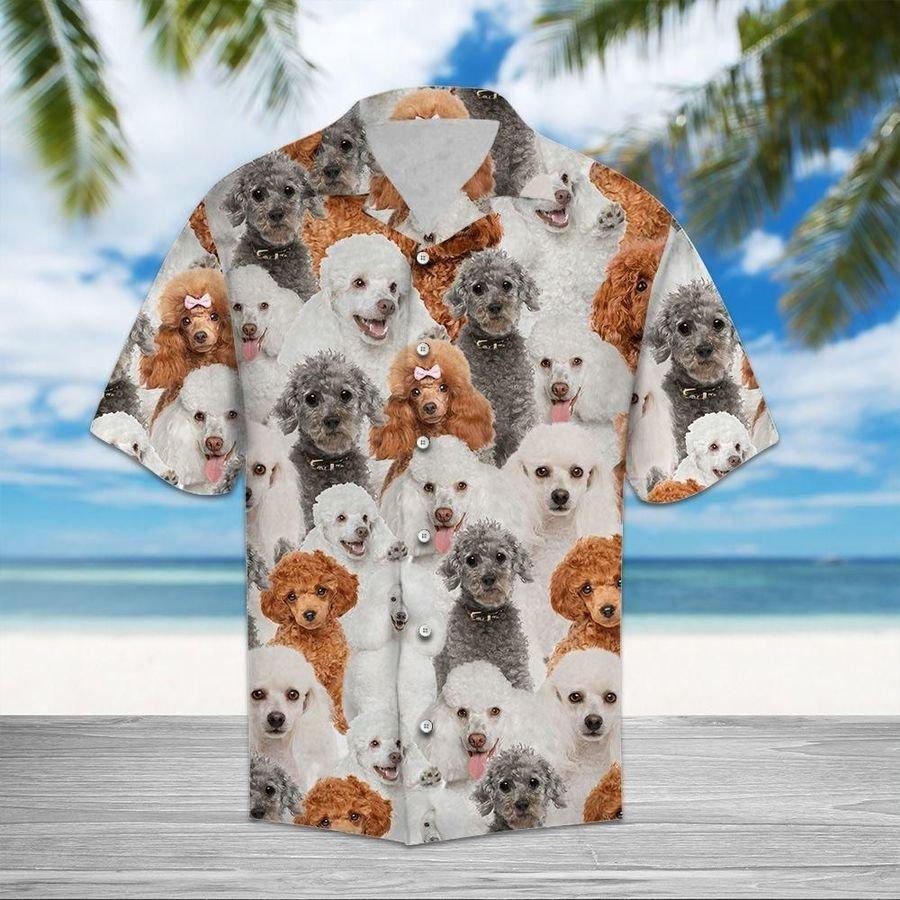 Poodle Hawaiian Shirt Pre12421