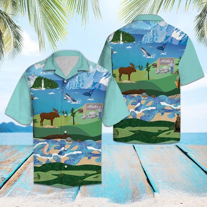 Portrait Of Alaska Hawaiian Shirt Pre10331