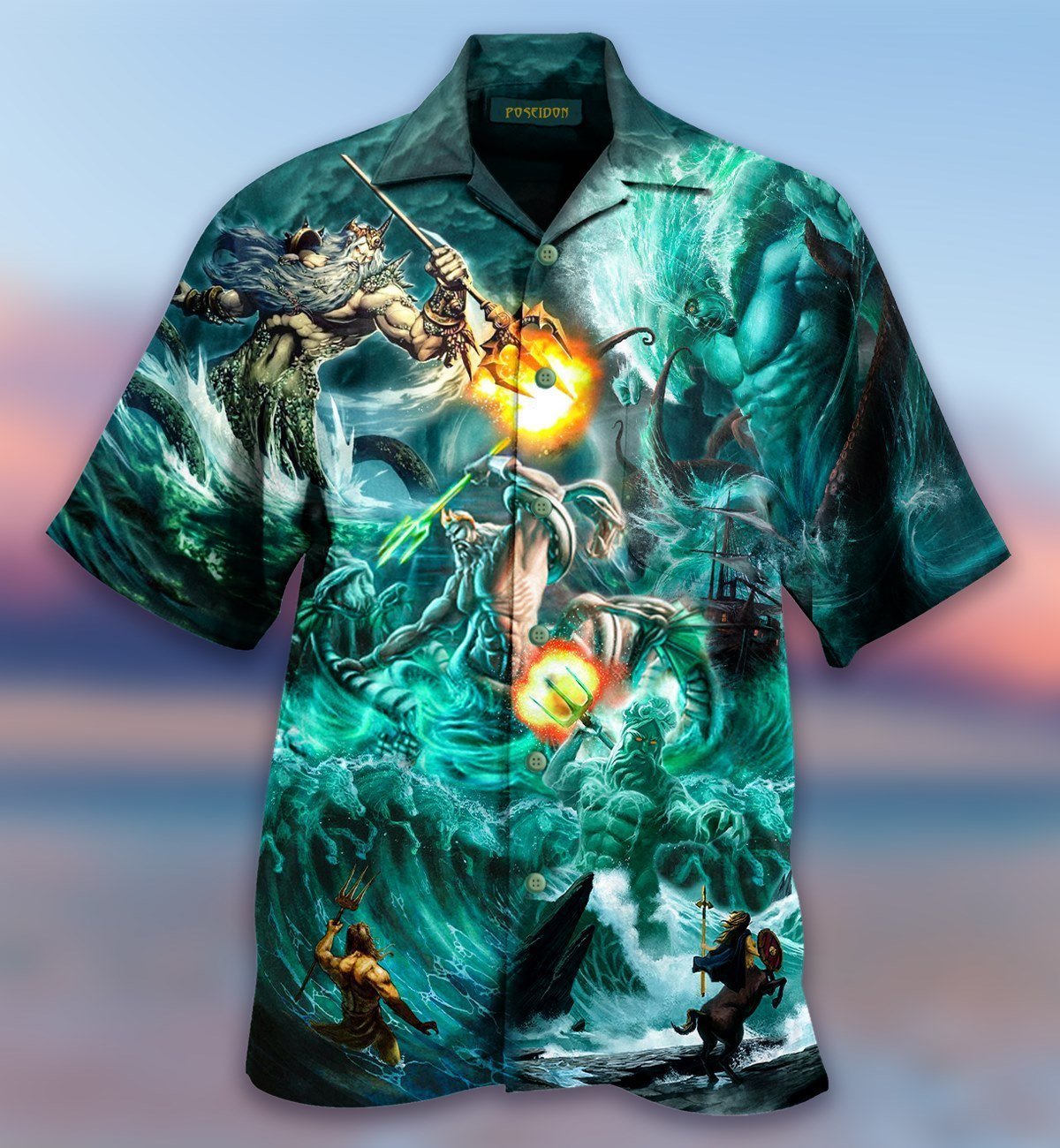 Poseidon The God Of Seas Hawaiian Shirt Pre12451