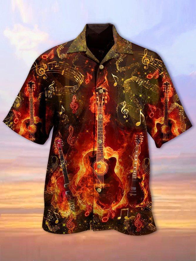 Printed Abstract Vintage Hawaiian Shirt Pre12431