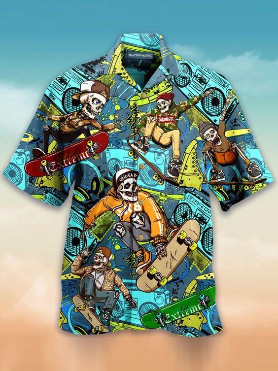 Printed Vintage Mens Floral Hawaiian Shirt Pre11594