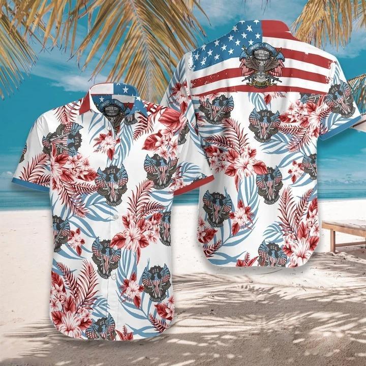 Proud Veterans American Military Hawaiian Shirt Pre12484