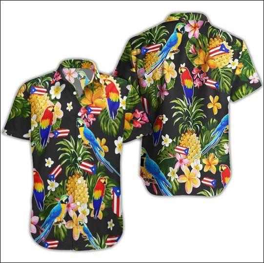 Puerto Rico Tropical Hawaiian Shirt Pre10998
