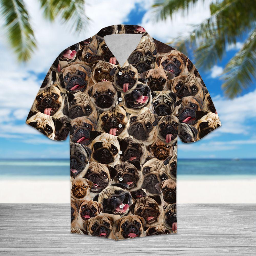 Pug Awesome Hawaiian Shirt Pre12439 Pug Awesome Hawaiian Shirt Pre12439