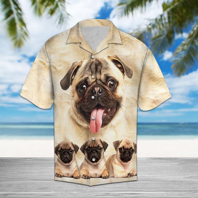 Pug Great Hawaiian Shirt Pre10635