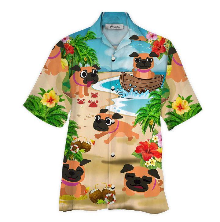 Pug Hawaiian Shirt Pre10231