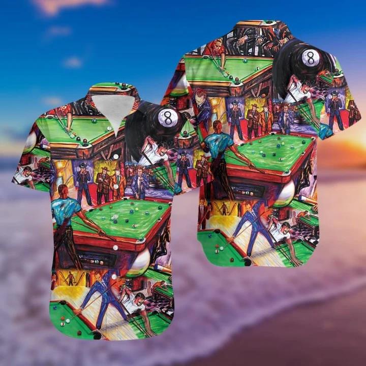 Rack Em Up Billiard Hawaiian Shirt Pre12430
