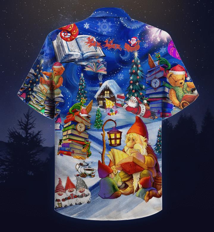 Reading Book On Christmas Hawaiian Shirt Pre12454 1 » Cool Gifts for You - Mfamilygift Reading Book On Christmas Hawaiian Shirt Pre12454 1