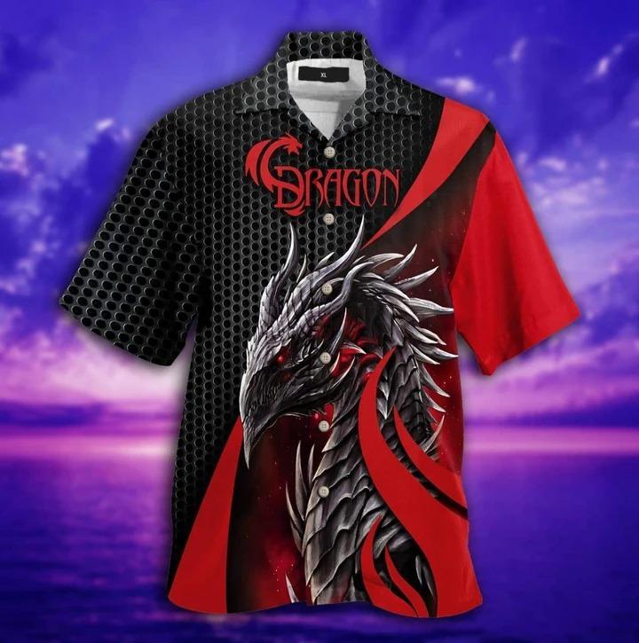 Red Dragon Hawaiian Shirt Pre12445