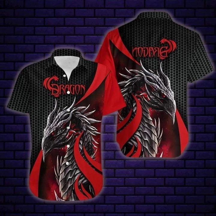 Red Dragon Hawaiian Shirt Pre12445 1 » Cool Gifts for You - Mfamilygift Red Dragon Hawaiian Shirt Pre12445 1