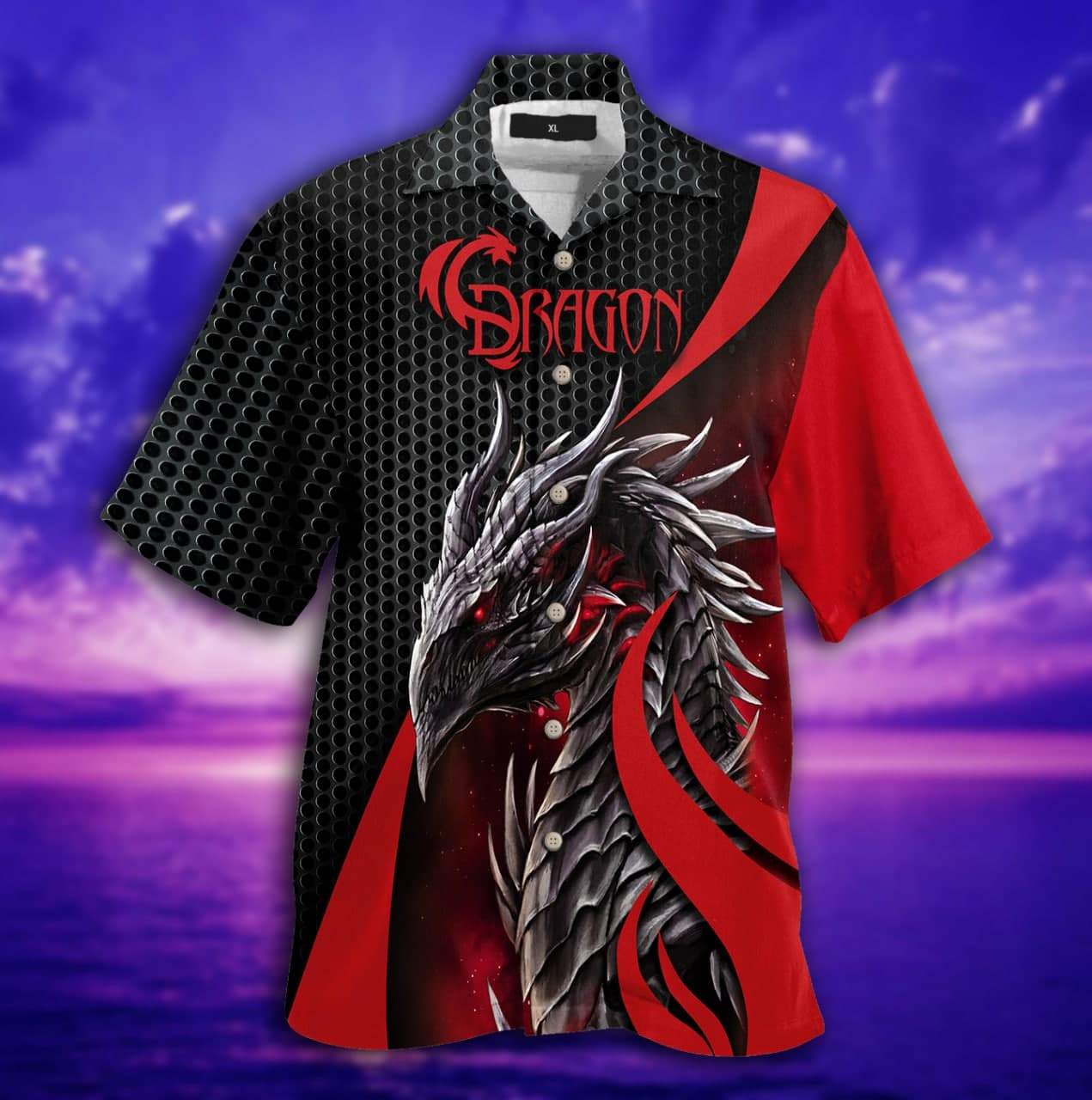 Red Dragon Unisex Hawaiian Shirt Pre12476 1 » Cool Gifts for You - Mfamilygift Red Dragon Unisex Hawaiian Shirt Pre12476 1