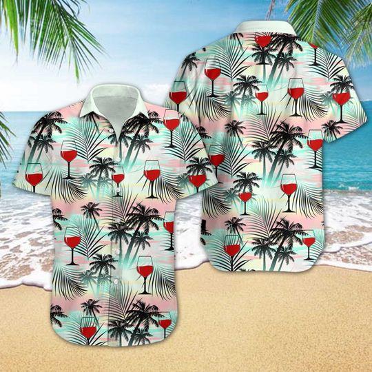 Red Wine Hawaiian Shirt Pre10971