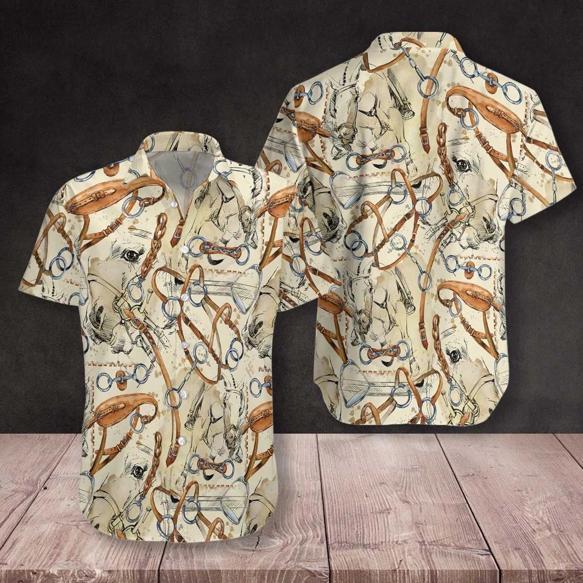 Riding Horse Hawaiian Shirt Pre12436