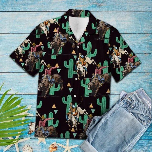 Rodeo Cactus Summer Hawaiian Shirt Pre11365 Rodeo Cactus Summer Hawaiian Shirt Pre11365
