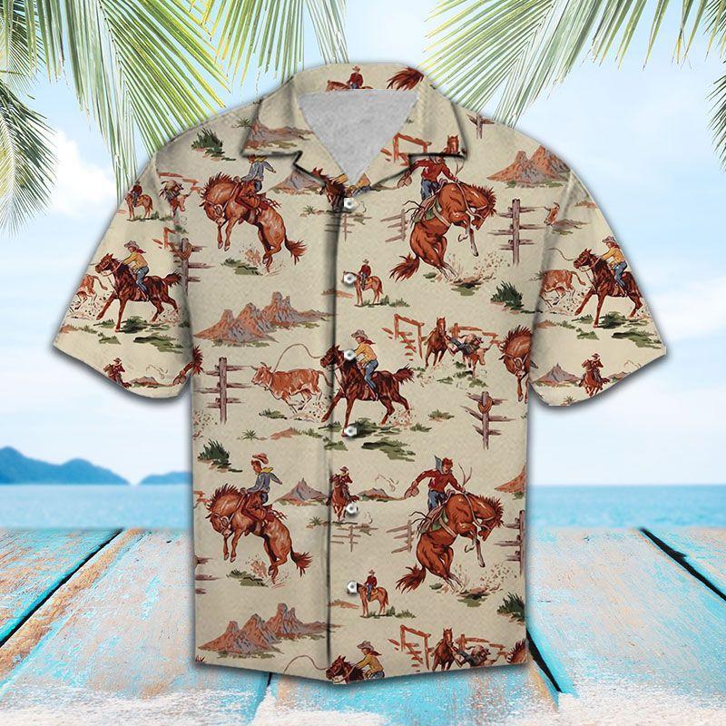 Rodeo Hawaiian Shirt Pre12481