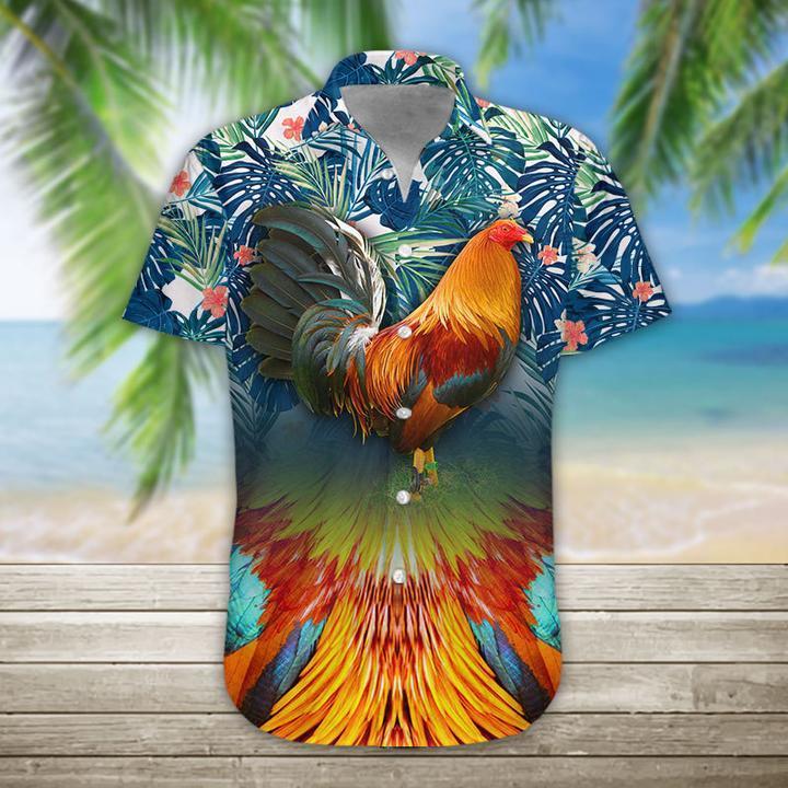 Rooster Hawaiian Shirt Pre12428