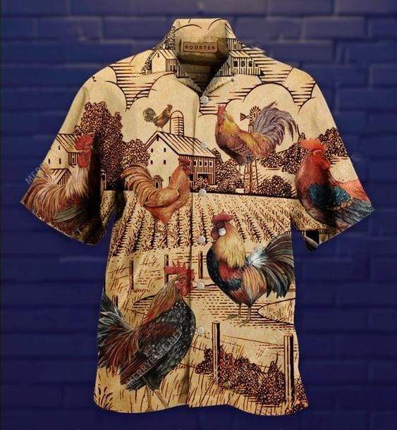 Rooster Vintage Hawaiian Shirt Pre12467