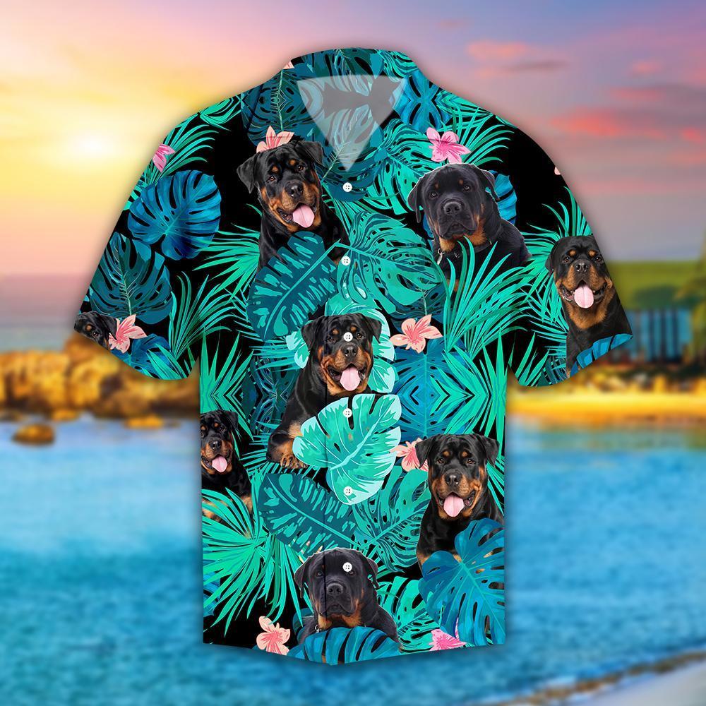 Rottweiler Hibiscus Tropical Hawaiian Shirt Pre12409 Rottweiler Hibiscus Tropical Hawaiian Shirt Pre12409