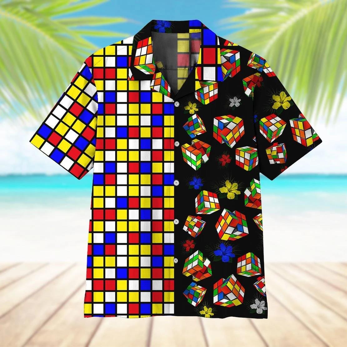 Rubik 3D Hawaiian Shirt Pre11367