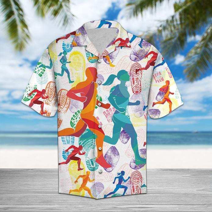 Running Lovers Hawaiian Shirt Pre10358