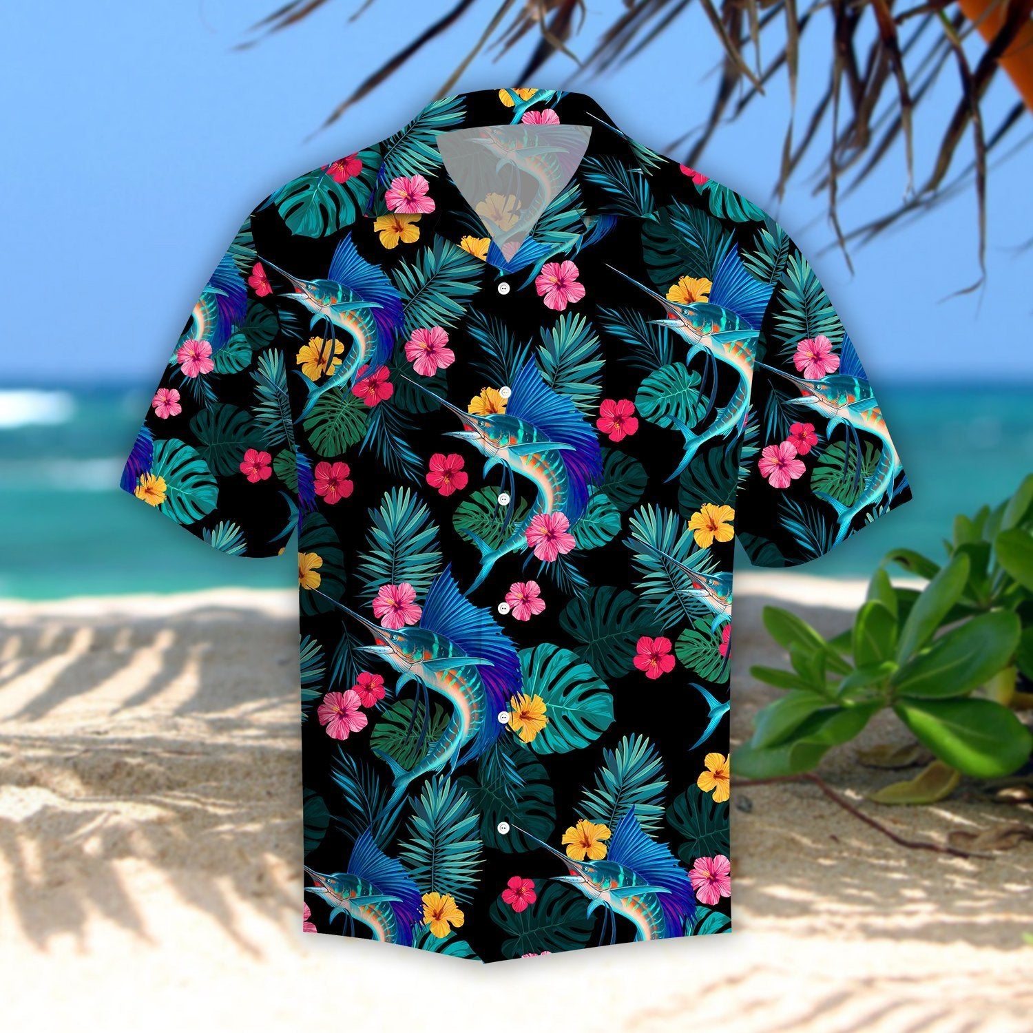 Sailfishs Hibiscus Tropical Hawaiian Shirt Pre12406 Sailfishs Hibiscus Tropical Hawaiian Shirt Pre12406