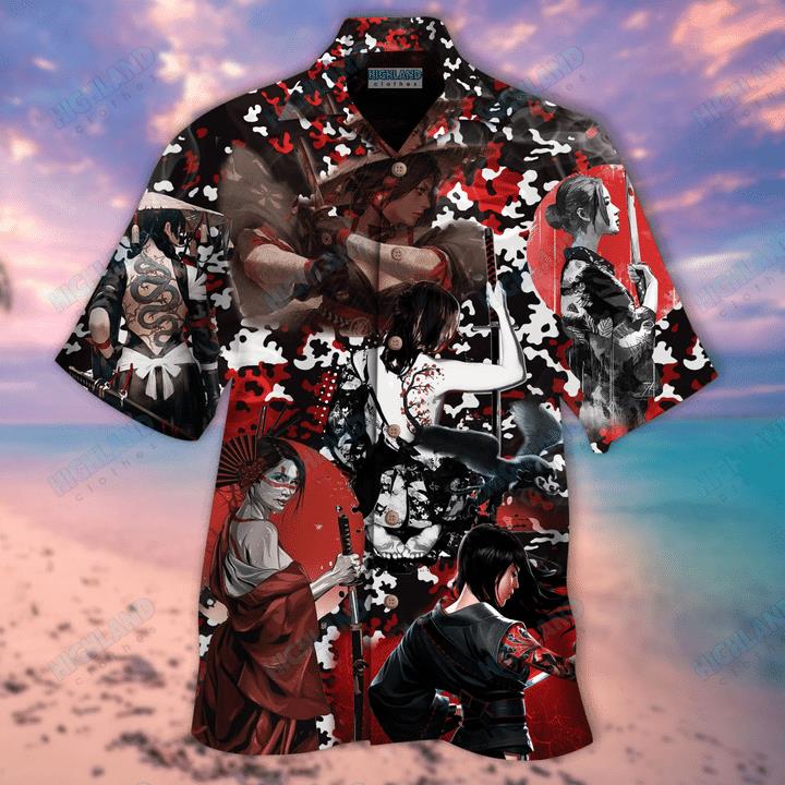Samurai Hawaiian Shirt Pre12435