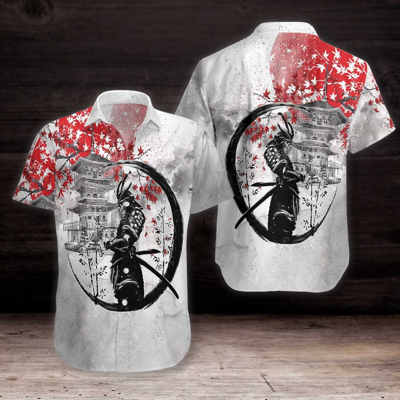 Samurai Skull Warrior Hawaiian Shirt Pre10241