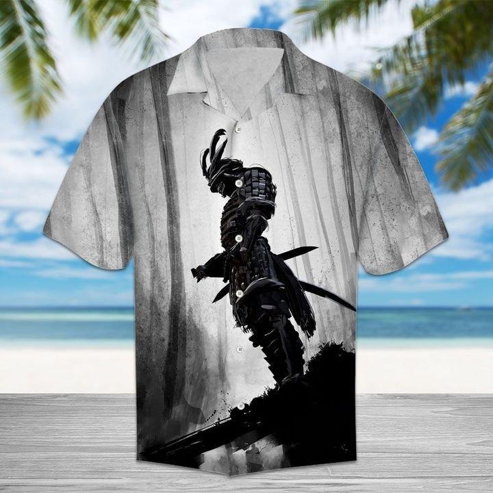 Samurai Stands In The Forest Hawaiian Shirt Pre12414