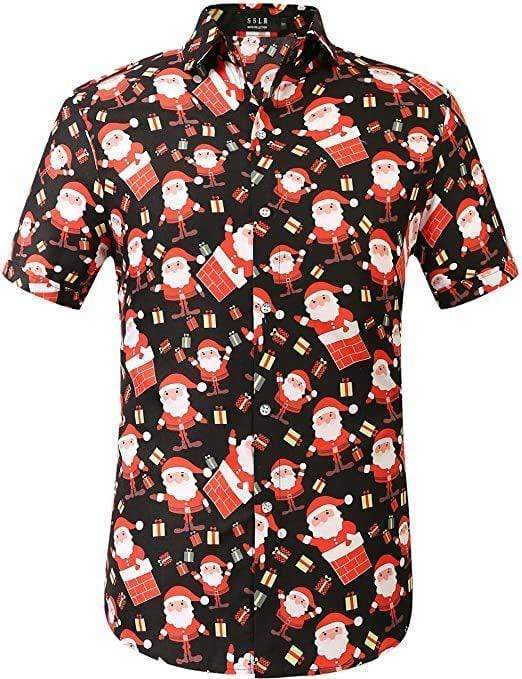 Santa Claus Holiday Party Christmas Hawaiian Shirt Pre11952