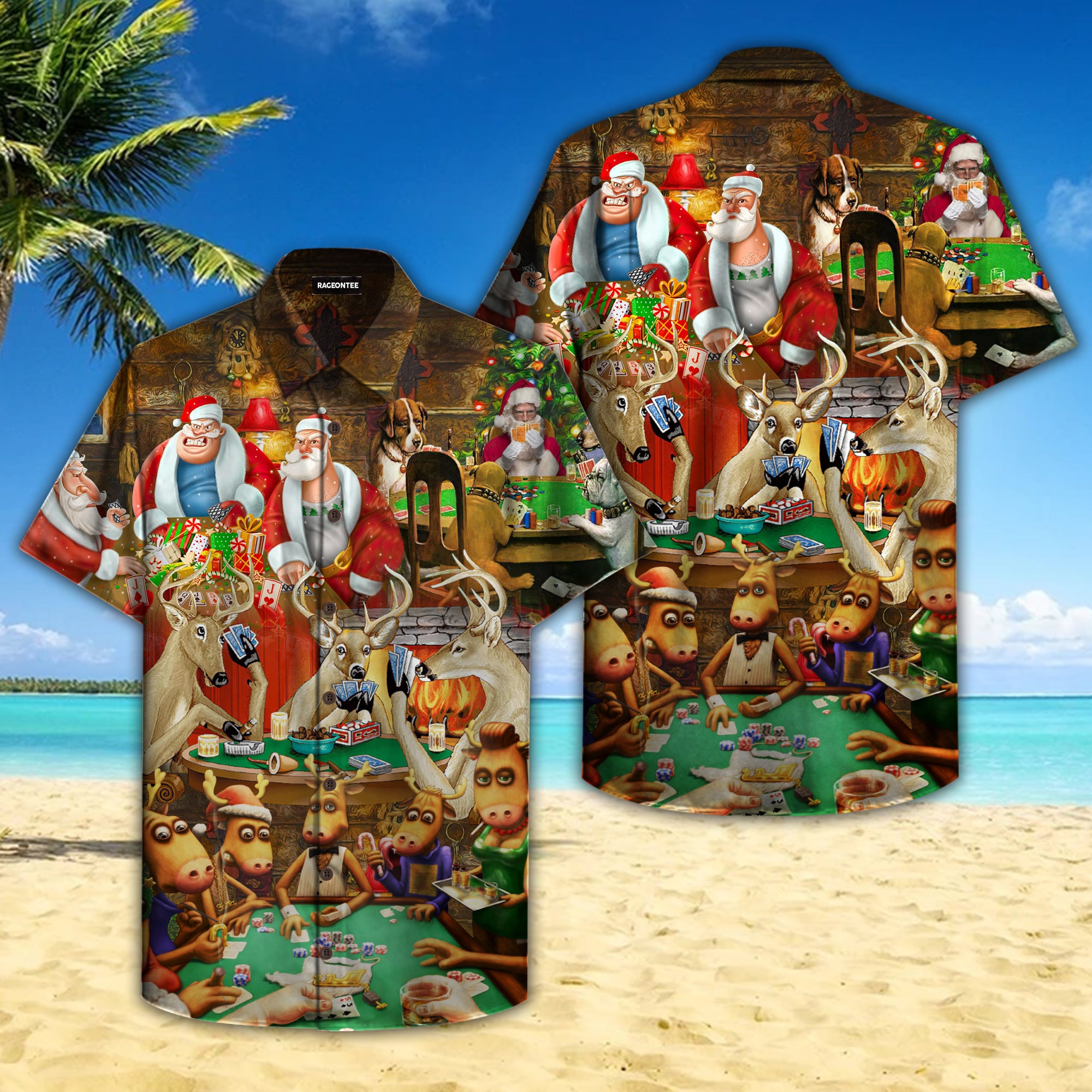 Santa Summer Vacation Hawaiian Shirt Pre11456 Santa Summer Vacation Hawaiian Shirt Pre11456