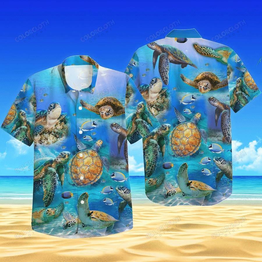 Sea Turtle Hawaiian Shirt Pre10802
