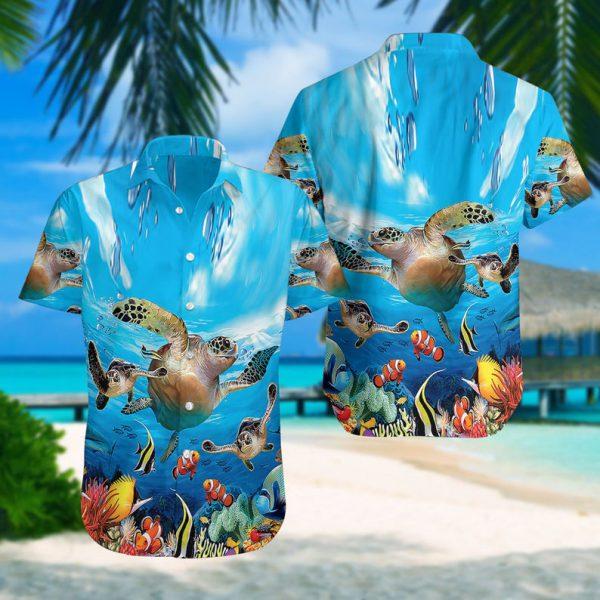 Sea Turtle Hawaiian Shirt Pre11180 Sea Turtle Hawaiian Shirt Pre11180