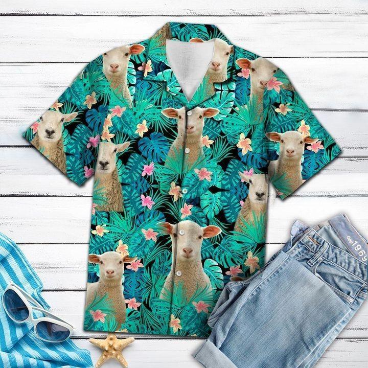 Sheep Tropical Hawaiian Shirt Pre11997 1 » Cool Gifts for You - Mfamilygift Sheep Tropical Hawaiian Shirt Pre11997 1