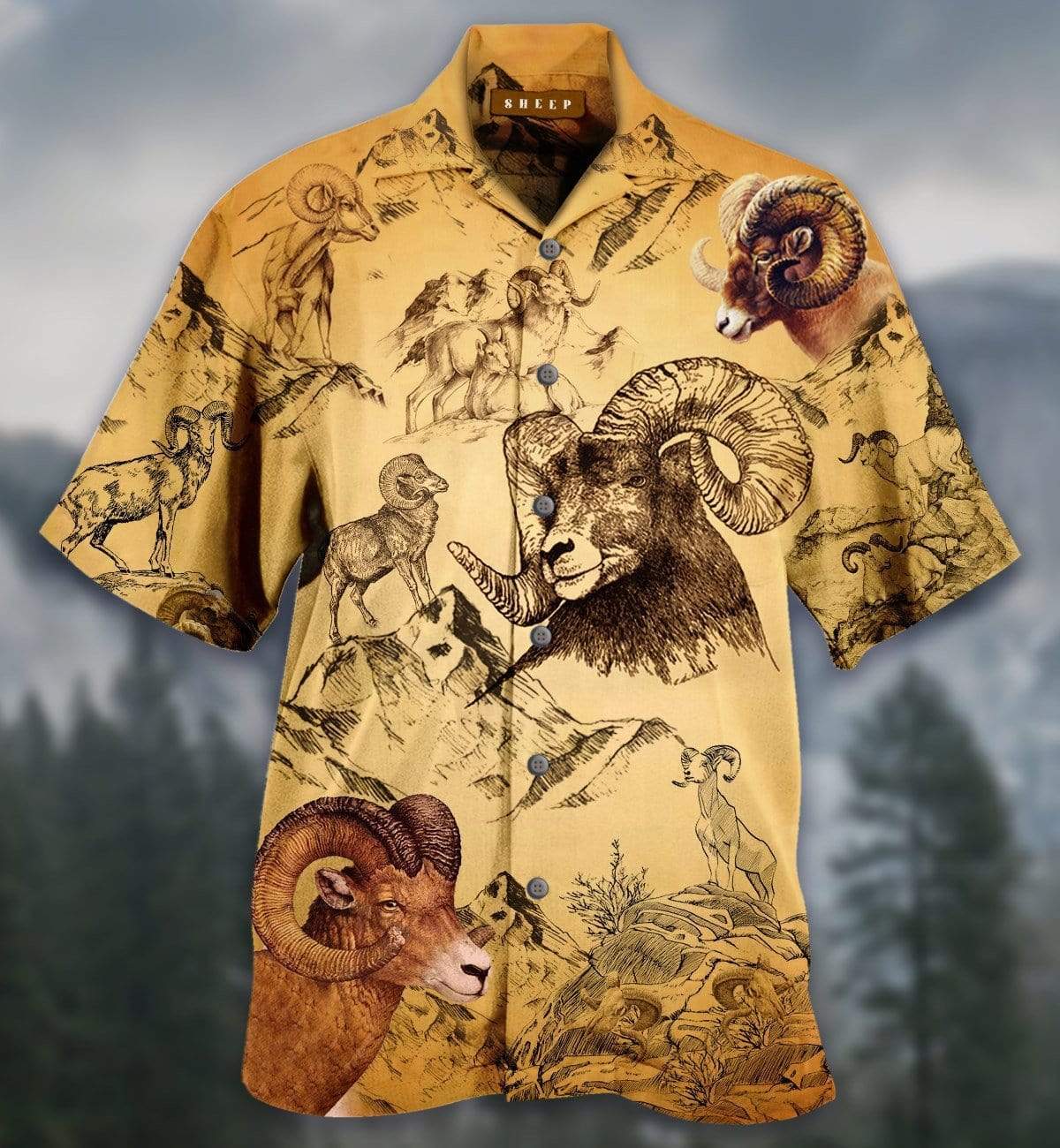 Sheep Vintage Hawaiian Shirt Pre12390
