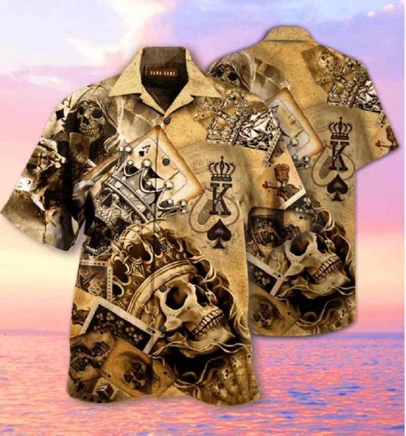 Skull Crown And King Chess Hawaiian Shirt Pre12382