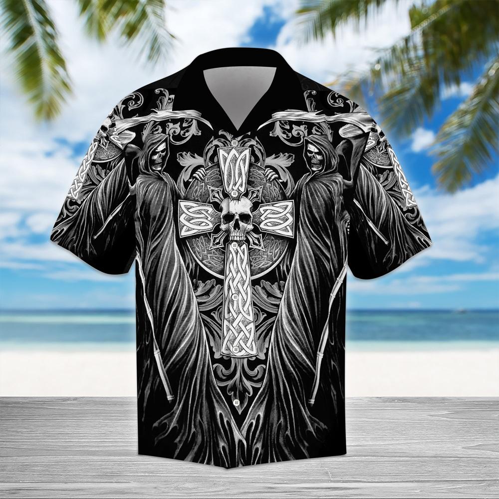 Skull Grim Hawaiian Shirt Pre12356 Skull Grim Hawaiian Shirt Pre12356